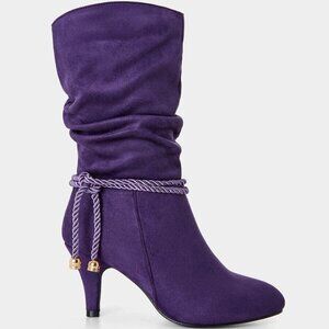 Joe Brown Purple Suede Boots (NEW)